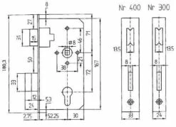 Schl.Gehäuse Nr.300/301 PZW 55/72/8 30mm -BURG WÄCHTER Verkäufe 91193623 2