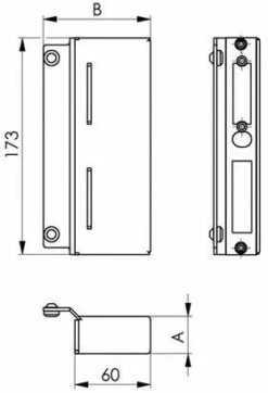 Gegenkasten 146ET-30 Zum Anschweißen, Blank 7 Gegenkasten 146ET-30 Zum Anschweißen, Blank -BURG WÄCHTER Verkäufe 91193637 1