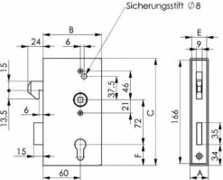 Schlosskasten 140S-40,PZ,E72,VK8,D60,1tourig,blank 7 Schlosskasten 140S-40,PZ,E72,VK8,D60,1tourig,blank -BURG WÄCHTER Verkäufe 91193641 1