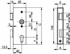 Schlosskasten 141UNIG-40 PZ,E72,VK8,D40,1tourig -BURG WÄCHTER Verkäufe 91193660 1