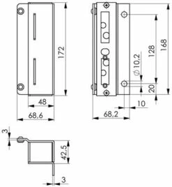 Schließkasten 147A-30+40 Für Dübelbefestigung -BURG WÄCHTER Verkäufe 91193665 1