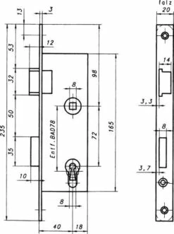 Glastürschloß PZW D30mm DIN Rs -BURG WÄCHTER Verkäufe 91194212 1