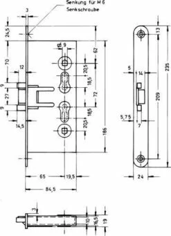 FH-Anti-Panik Schloß PZW Rs/ls Get. Nuß 65/72/9 -BURG WÄCHTER Verkäufe 91194278 1