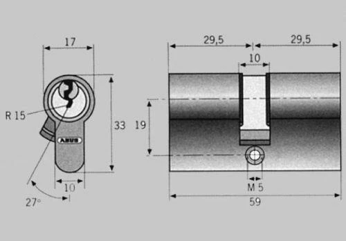 Abus Zylinder C 83 N 30/40 4 Abus Zylinder C 83 N 30/40 – Bild 2