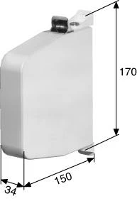 PIVO Aufschraub-Gurtwickler 120502 Weiß 3 PIVO Aufschraub-Gurtwickler 120502 Weiß