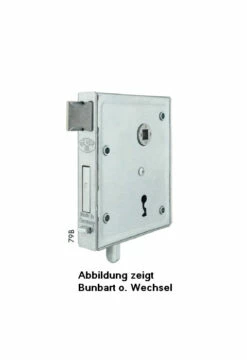 Uni-Kastenschloss BB M. Grt.u.schiessender Falle