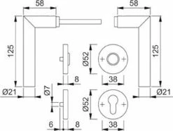 Garnitur RosetteE1400Z/42KV/42KVS F69 8 SK/OL37-42 -BURG WÄCHTER Verkäufe 91196683 1
