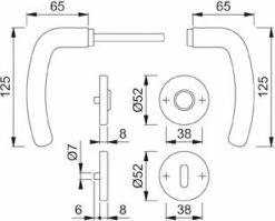 Garnitur RosetteE1310Z/42KV/42KVS F69 8 PZ 37-42 6 Garnitur RosetteE1310Z/42KV/42KVS F69 8 PZ 37-42 -BURG WÄCHTER Verkäufe 91196719 1