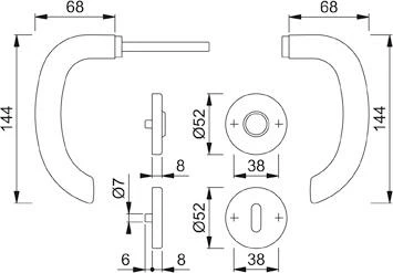 Wechselgrt. RosetteE58/42KV/42KVS/1138ZGRTF69 8 PZ 4 Wechselgrt. RosetteE58/42KV/42KVS/1138ZGRTF69 8 PZ – Bild 2