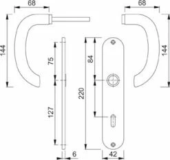 Garnitur SchildE1138Z/302GRT-SST F69 8 OB-72 35-45 -BURG WÄCHTER Verkäufe 91196756 1