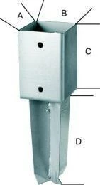 Bodenhülse Z.Einbetoni. 71x350 Mm