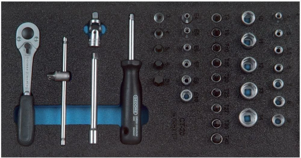 Werkzeugmodul CT1/3 Steckschl.satz1/4" Gedore 3 Werkzeugmodul CT1/3 Steckschl.satz1/4" Gedore