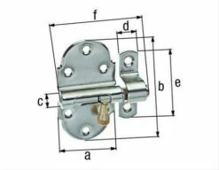 Autom. Grendelriegel 260/VN/FZ/47 Mm