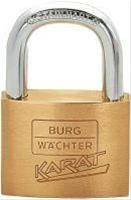Burg Wächter Messing-Hängeschloss 217/40mm Mit 6 Schlüsseln