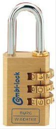 Burg Wächter Messing-Hängeschloss Combi Lock 80/40 Mm