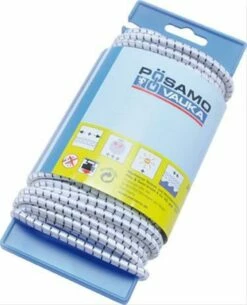 Gummi-Seil Weiss/schwarz 8,0mmx10m Auf Lg-Haspel