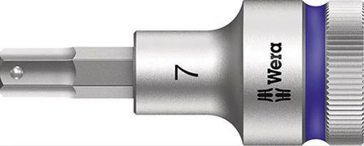 Schraubendr.-Einsatz 1/2"7x 60mm I6kt. HF Wera 3 Schraubendr.-Einsatz 1/2"7x 60mm I6kt. HF Wera